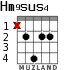 Hm9sus4 для гитары - вариант 2