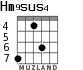 Hm9sus4 для гитары - вариант 3
