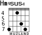 Hm9sus4 для гитары - вариант 4