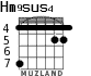 Hm9sus4 для гитары - вариант 5