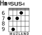 Hm9sus4 для гитары - вариант 7