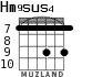 Hm9sus4 для гитары - вариант 8