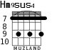 Hm9sus4 для гитары - вариант 9