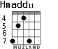 Hmadd11 для гитары - вариант 3