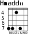 Hmadd11 для гитары - вариант 4
