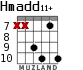 Hmadd11+ для гитары - вариант 3