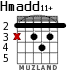 Hmadd11+ для гитары - вариант 1