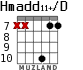 Hmadd11+/D для гитары - вариант 3
