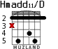 Hmadd11/D для гитары - вариант 3