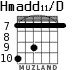 Hmadd11/D для гитары - вариант 7