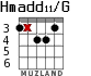 Hmadd11/G для гитары - вариант 2