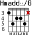 Hmadd11/G для гитары - вариант 3