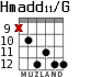 Hmadd11/G для гитары - вариант 4