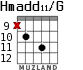 Hmadd11/G для гитары - вариант 5