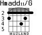 Hmadd11/G для гитары - вариант 1