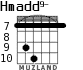 Hmadd9- для гитары - вариант 6
