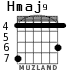 Hmaj9 для гитары - вариант 1