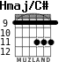 Hmaj/C# для гитары - вариант 2