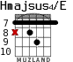 Hmajsus4/E для гитары - вариант 6
