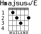 Hmajsus4/E для гитары - вариант 1