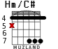 Hm/C# для гитары - вариант 5