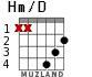 Hm/D для гитары - вариант 1