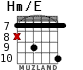 Hm/E для гитары - вариант 6