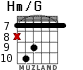 Hm/G для гитары - вариант 4