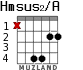 Hmsus2/A для гитары - вариант 1