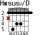 Hmsus2/D для гитары - вариант 2