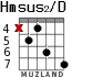 Hmsus2/D для гитары - вариант 3