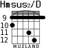 Hmsus2/D для гитары - вариант 5