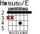 Hmsus2/E для гитары - вариант 3