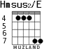 Hmsus2/E для гитары - вариант 4