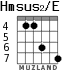 Hmsus2/E для гитары - вариант 5