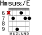 Hmsus2/E для гитары - вариант 6