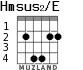 Hmsus2/E для гитары - вариант 1