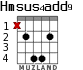 Hmsus4add9 для гитары - вариант 2