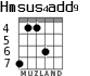 Hmsus4add9 для гитары - вариант 3