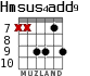Hmsus4add9 для гитары - вариант 6