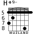 H+9- для гитары - вариант 3