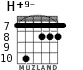H+9- для гитары - вариант 5