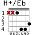 H+/Eb для гитары - вариант 2