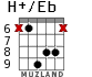 H+/Eb для гитары - вариант 6