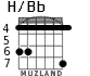 H/Bb для гитары - вариант 3