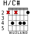 H/C# для гитары - вариант 2