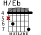 H/Eb для гитары - вариант 1