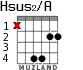Hsus2/A для гитары - вариант 1