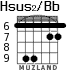 Hsus2/Bb для гитары - вариант 4
