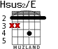Hsus2/E для гитары - вариант 3